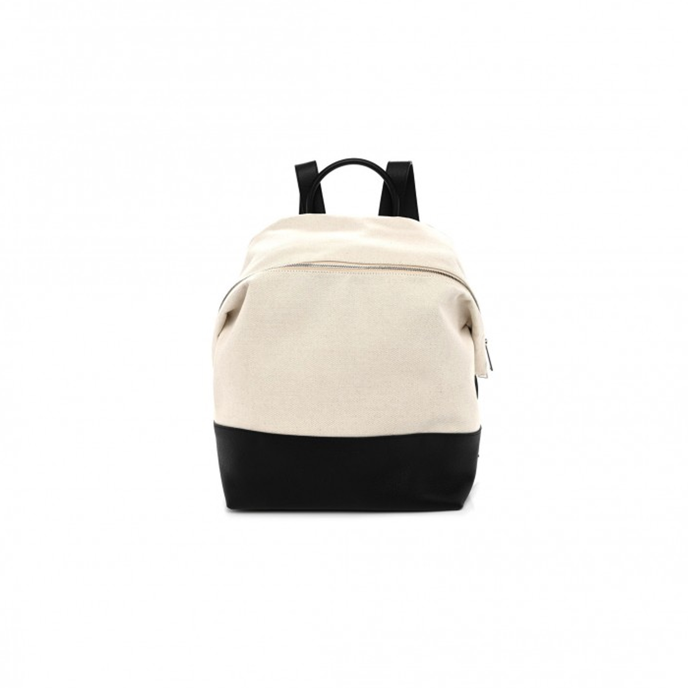 BOTTEGA VENETA CANVAS CALFSKIN BACKPACK NATURAL BLACK (39*29*17cm) BOTTEGA VENETA CANVAS CALFSKIN BACKPACK NATURAL BLACK (39*29*17cm)